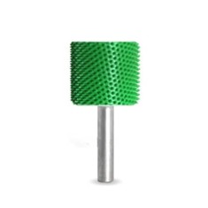 Valec s Hladk&yacute;m čelom pr -13mm stopka 6mm , Granulatie Saburr ASPRA - VERDE