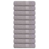 Cumpara ieftin Prosoape de dus 10 buc Gri 70x140 cm 360 g/m&sup2; 100% bumbac