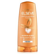 Balsam pentru Par Uscat L&amp;rsquo;Oreal Paris Elseve Ulei Extraordinar de Cocos, 200 ml, Balsam Par Uscat, Balsam Ulei Extraordinar, Balsam de Par Uscat, Bals foto