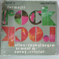Formații Rock - Volumul IV, Vinil vinyl Electrecord sfinx rosu si negru savoy