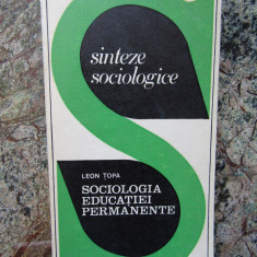 Sociologia educatiei permanente-Leon Topa