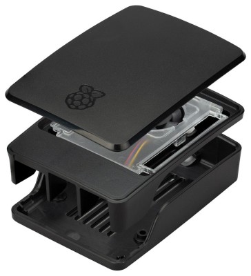 Carcasa Raspberry Pi 5 Model B din plastic, cu ventilator de răcire foto