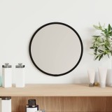 vidaXL Oglindă de perete rotundă, negru, &Oslash; 20 cm