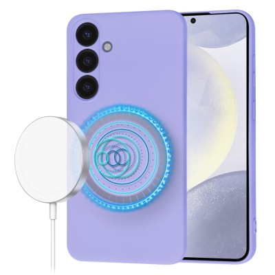 Husa silicon Samsung Galaxy S24 Plus Techsuit SoftFlex MagSafe, violet foto