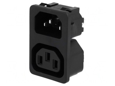 Conector Alimentare AC 10A 250VAC IEC 60320 foto