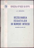 REZOLVAREA ECUATIILOR IN NUMERE INTREGI-A.O. GHELFOND-360272