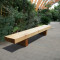 Banca pentru parc din lemn masiv, 200 x 35 x 45 cm, rezistenta la apa