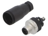 Conector M12 5 pini drept 60V cu şurub PHOENIX CONTACT 1663116