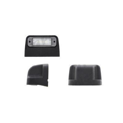 Lampa numar inmatriculare RapidAuto 99OT017E, 12/24V; montare surub cu spatiu 72mm; LED; carcasa neagra; Latime: 93 mm; Inaltime: 56 mm; Adancime: 63 foto