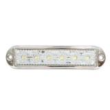 Lampa laterala gabarit LED 12-24V alba 4 functii 155x37mm, rama cromata Breckner Germany