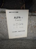 Caiet Service ALFA-3 - 711T3, 7 tranzistoare