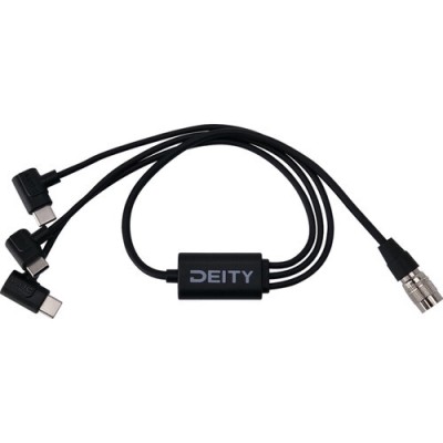 Cablu de alimentare Deity SPD-HR3U cu impingere 4-Pin Hirose la triple USB-C cable foto