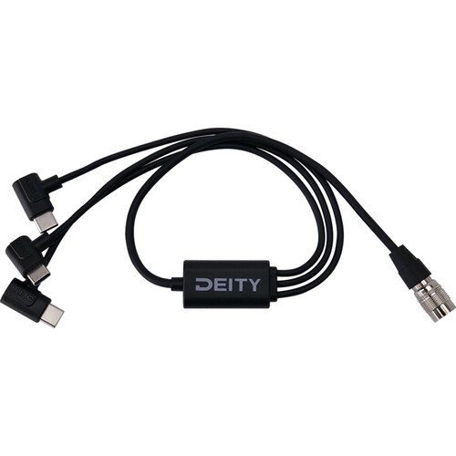 Cablu de alimentare Deity SPD-HR3U cu impingere 4-Pin Hirose la triple USB-C cable