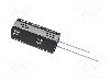 Condensator electrolitic, 22&micro;F, 500V DC, {{Temperatura de lucru}}, YAGEO - SH226M500AL4AA