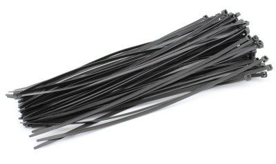 Colier plastic 3,6x300mm, negru, 100 buc - 134537 foto