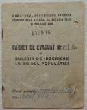 Carnet de evacuat din judetul Balti, 1944
