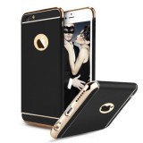 Cumpara ieftin Husa iPhone 6/6S MyStyle Elegance Luxury 3in1 Neagra - Carcasa Protectie Antishock, Praf, Zgarieturi, Policarbonat