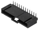 Soclu cablu-placă 2,54mm 12 pini 90&deg; THT, MOLEX
