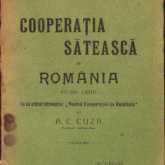 HST C664 Cooperația sătească în România Studiu critic 1912 Alexandru Cusin