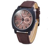 Cumpara ieftin Ceas Barbatesc Womage Maro Army, Curea Piele Ecologica, Quartz, Analogic, Sport-Elegant, Diametru 42mm