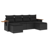 Cumpara ieftin Patio Sofa Set 6-Locuri Black