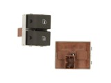Comutator geam usa fata VOLKSWAGEN POLO (9N), 10.2001-04.2005; POLO (9N3), 04.2005-08.2009, seat IBIZA/CORDOBA (6L), 02.2002-2008, partea Stanga, dub