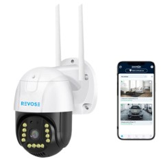 Camera de Supraveghere REVOSE&trade; 5MP, Aplicatie Dedicata, Intelligent Tracking, PTZ, WIFI, Lan, AP hotspot,Micro SD,Rotire