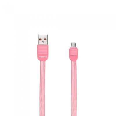 Cablu Date &amp;amp; Incarcare MicroUSB (Roz) REMAX PUF RC-045M foto