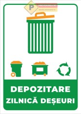 Indicatoare pentru depozitare zilnica deseuri foto