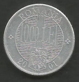 ROMANIA 1000 1.000 LEI 2001 [3] livrare in cartonas, Aluminiu