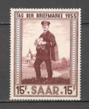 Saarland.1955 Ziua marcii postale SS.537, Nestampilat