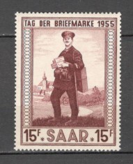 Saarland.1955 Ziua marcii postale SS.537