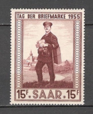 Saarland.1955 Ziua marcii postale SS.537 foto