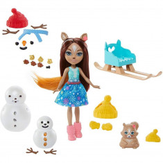 Set Enchantimals Mattel papusa Sharlotte Squirrel, figurina Peanut si accesorii foto