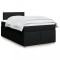 vidaXL Pat box spring cu saltea, negru, 120x200 cm, textil 3286642