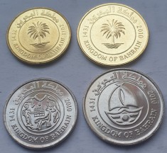 Set 4 monede 5, 10, 25, 50 Fils 2010-2011 Bahrain, unc foto