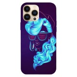 Husa compatibila cu Apple iPhone 11 Pro model Neon girl portrait, Silicon, TPU, Viceversa, Transparent, Carcasa