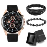Set cadou cu ceas barbatesc Vavavoom KWD0322 si doua bratari elegante