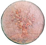 Cumpara ieftin Cană cu flori, pictură veche pe p&acirc;nză