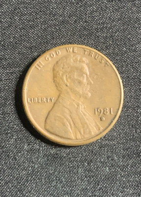 Moneda One Cent 1981 USA foto