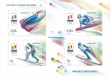 Romania, LP 2180a/2018, Jocurile Olimpice de Iarna, Coreea de Sud, bloc, MNH, Nestampilat