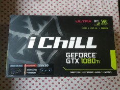 Placa video Inno3D GTX 1080 Ti iChill X3 Ultra 11GB DDR5X 352-bit. foto