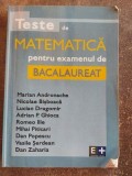 Teste de matematica pentru examenul de bacalaureat- Marian Andronache, Nicolae Bisboaca