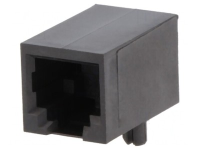 Soclu RJ12 6P6C PCB THT 90&amp;deg; foto