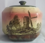 Superba bomboniera veche din portelan Empire Ware Stoke on Trent &quot;Sunset&quot;