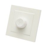 Variator de tensiune ventilator alb incastrat 500W, 220V, ABS 80x80mm