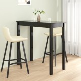 Masă de bar din MDF, negru, 115 x 55 x 107 cm, vidaXL