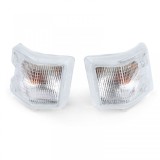Pereche de semnalizatoare albe stanga dreapta pentru VW T3 Bus Panel Van Transporter Pickup 79-92 Performance AutoTuning