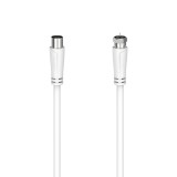 Cablu coaxial Hama 205061, 1.5 metri, alb