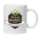 Cana alba personalizata &quot;Cel mai bun BUNIC&quot;, INOVATIX&reg;. 330ml, Oem